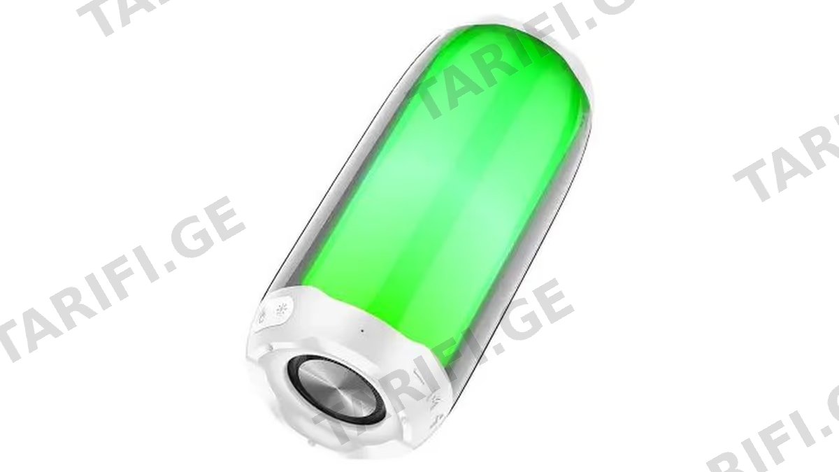 Hoco HC8 Pulsating Colorful Luminous Wireless Speaker - White