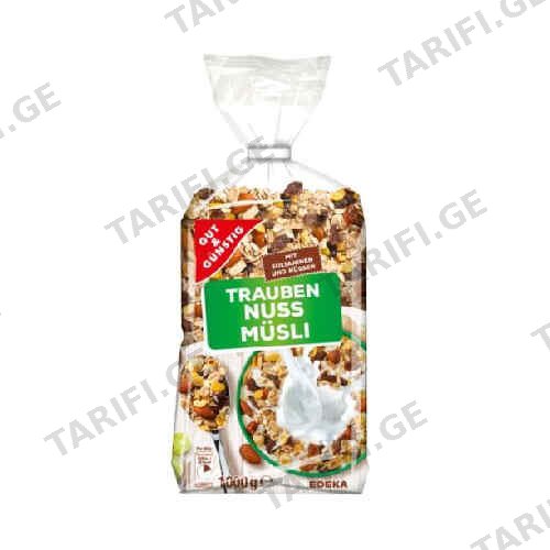 მიუსლი ქოქოსითა და თხილით /G&G/ 1000გრ