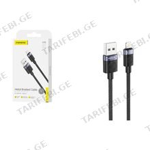 Foneng X115 USB to Lightning კაბელი შავი
