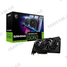 ვიდეო დაფა MSI 912-V537-005 GAMING OC, GeForce RTX5060, 8GB, 128bit, HDMI, DP, Black