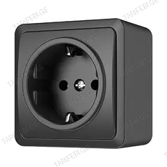 როზეტი დამიწებით Vilma RP16-002 an 1 განყოფილებიანი ანტრაციტი