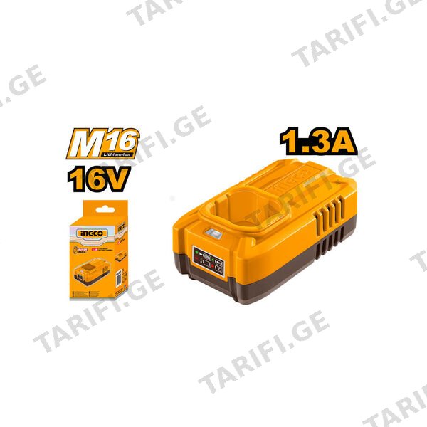 ელემენტის დამტენი 16V-1.3A (FCLI1613) INGCO