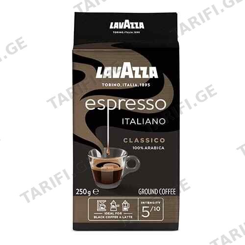 ყავა დაფქვილი ყუთით /ESPRESSO/ 250 გრ