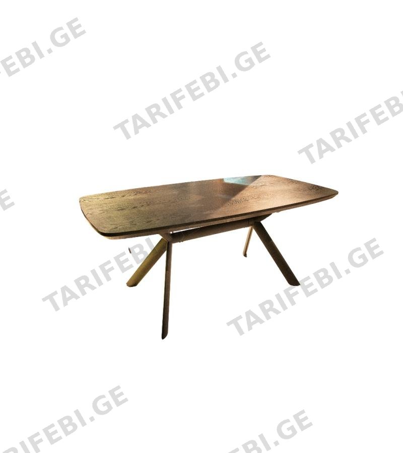 მაგიდა ხის FSLS-2301-1 ზომა.180*90 ფერი: DARK WOOD