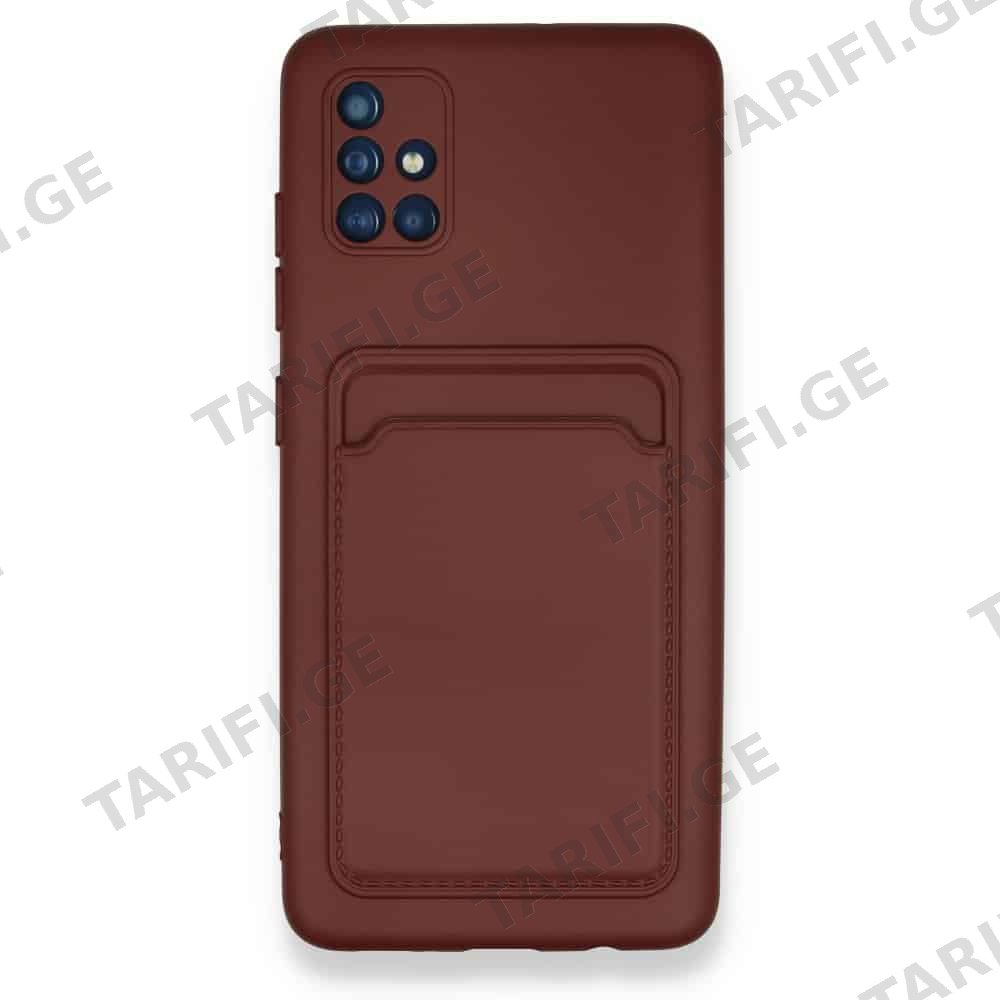 ბარათის ჩასადებით სილიკონის ქეისი Samsung Galaxy A51 Kelvin Case
