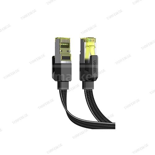 ინტერნეტის კაბელი - Ugreen NW189 Cat7 10მ Black