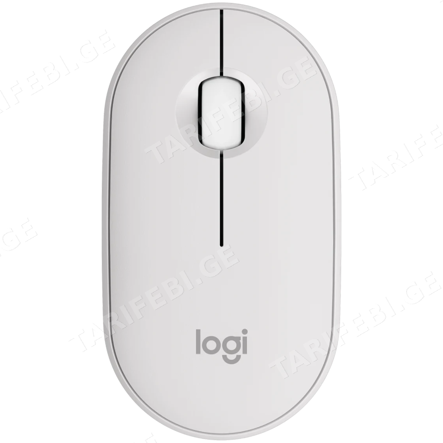LOGITECH Pebble Mouse 2 M350s - TONAL WHITE - BT - EMEA-808 - DONGLELESS