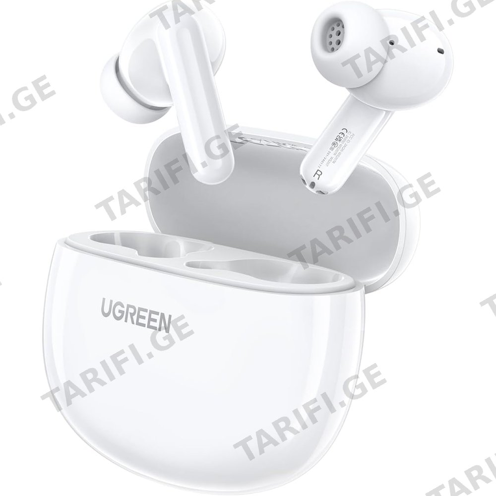 ყურსასმენი UGREEN WS207 (45110) HiTune P3, Earbuds, Wireless, Bluetooth, IPX5, White