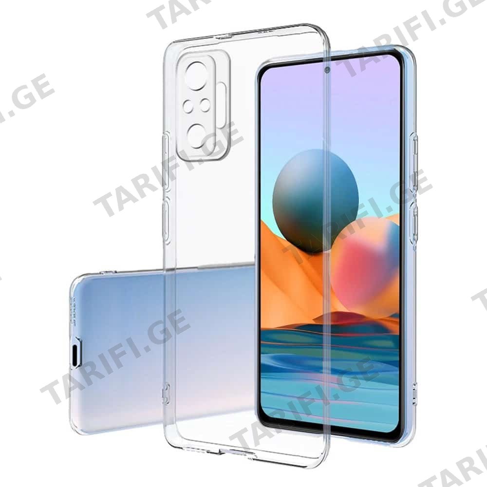 Xiaomi Redmi Note 10 Pro Lux Clear Case გამჭვირვალე სილიკონის ქეისი