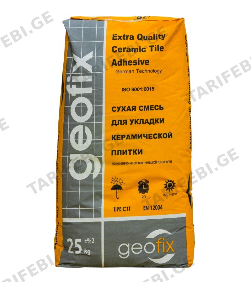 ფისოვანი ცემენტი 25კგ GEOFIX