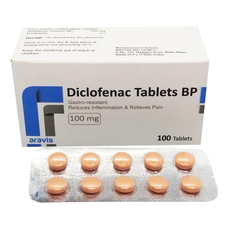 დიკლოფენაკი 100მგ BP#100ტ