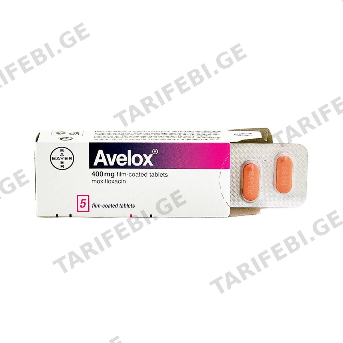 აველოქსი - Avelox 400 მგ 5 ტაბლეტი