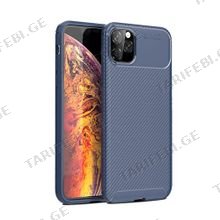 კარბონის ქეისი iPhone 11 Pro Max Focus Carbon Case - მუქი ლურჯი
