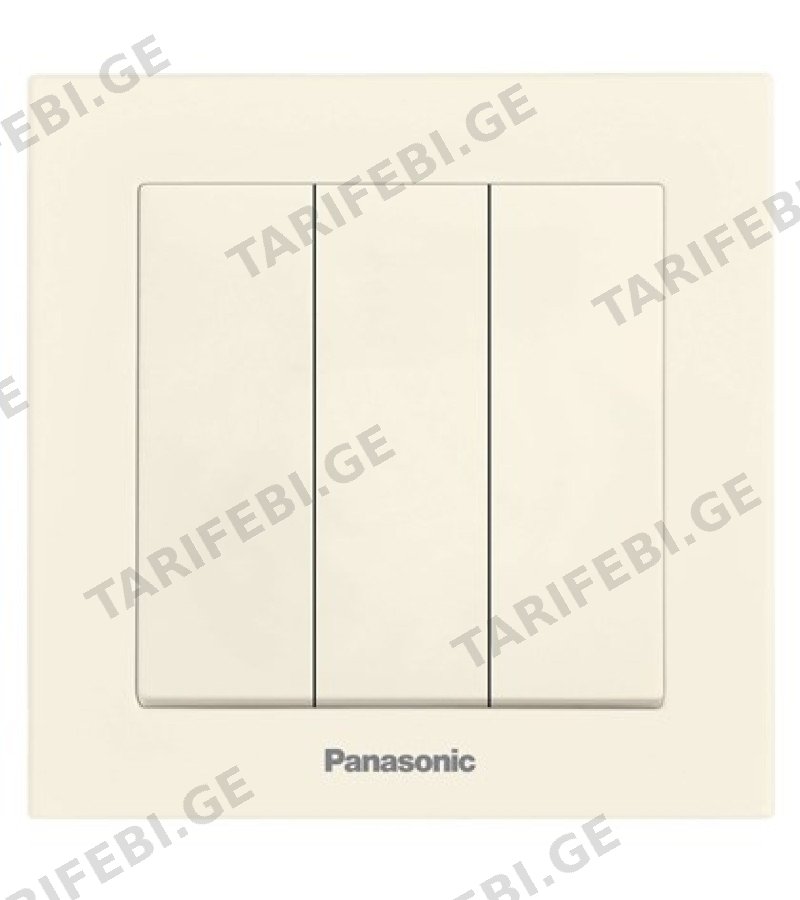 გადამრთველის მექანიზმი 3-ნი KARRE PLUS 55 კრემი WDTT00152BG-EU1 Panasonic
