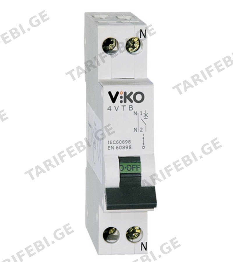 ელექტრო დამცველი 1*20A C 4,5 kA 4VTB-1C20 VIKO