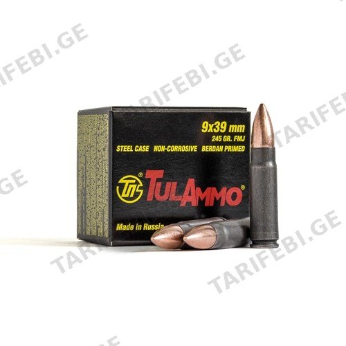 ვაზნა 9X39 FMJ 245GR