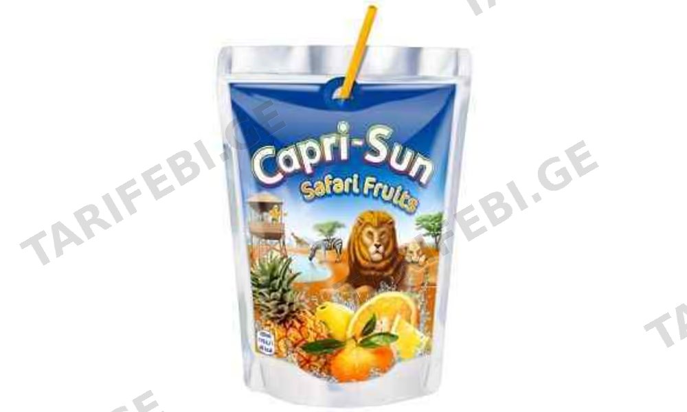 წვენი /CAPRI SUN ხილით /0.2ლ