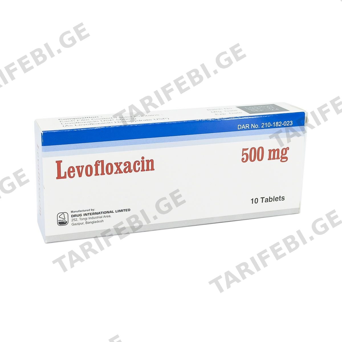 ლევოფლოქსაცინი - Levofloxacin 500მგ 10 ტაბლეტი