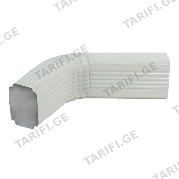 ოთხკუთხა წყალსაწრეტი მილის მუხლი 0.45x350 RAL 9002 (500 მმ.)