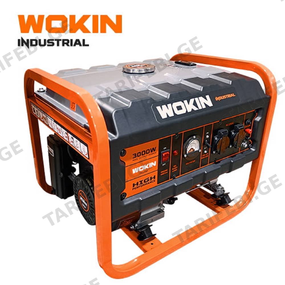 გენერატორი ბენზინზე Wokin 791230, 3000W, Gasoline Generator (INDUSTRIAL), Orange