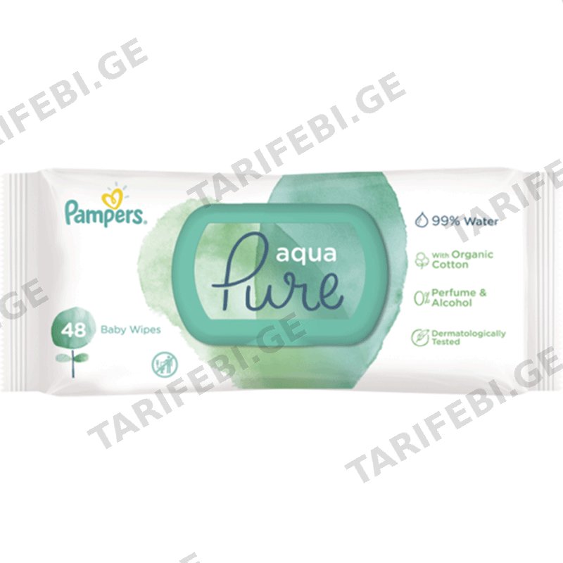 48 ცალიანი სველი საწმენდი PAMPERS WIPES 14X48