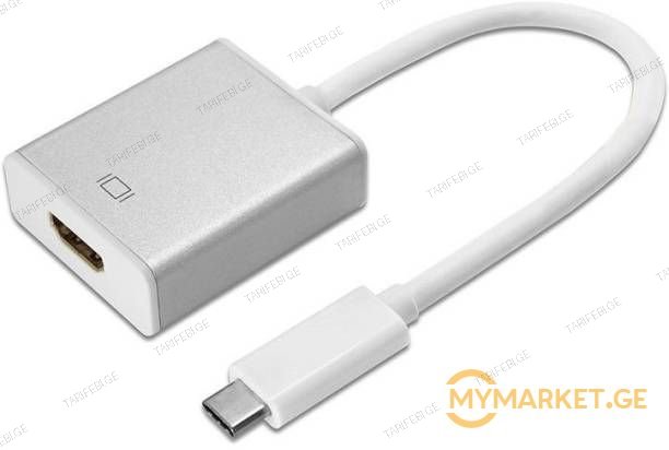 USB 3.1 type-c to hdmi და Micro USB to HDMI HDTV Adapter