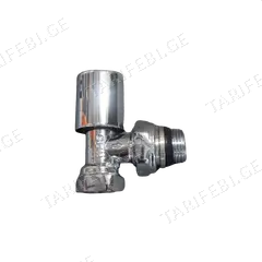 რადიატორის ვენტილი KAS Chrome მიწოდება 1/2"