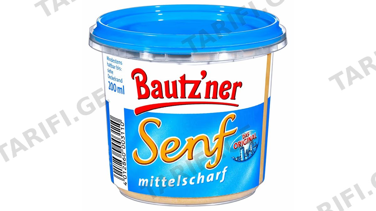 BAUTZNER-მდოგვი ნახევრად მწარე