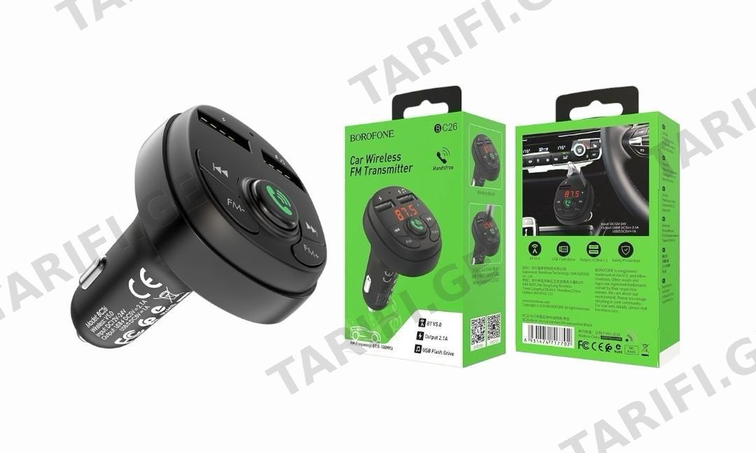 BOROFONE Car Wireless FM Transmitter BC26