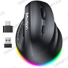 MeeTion BTM010R Black 2.4G+BT Mouse უსადენო მაუსი შავი