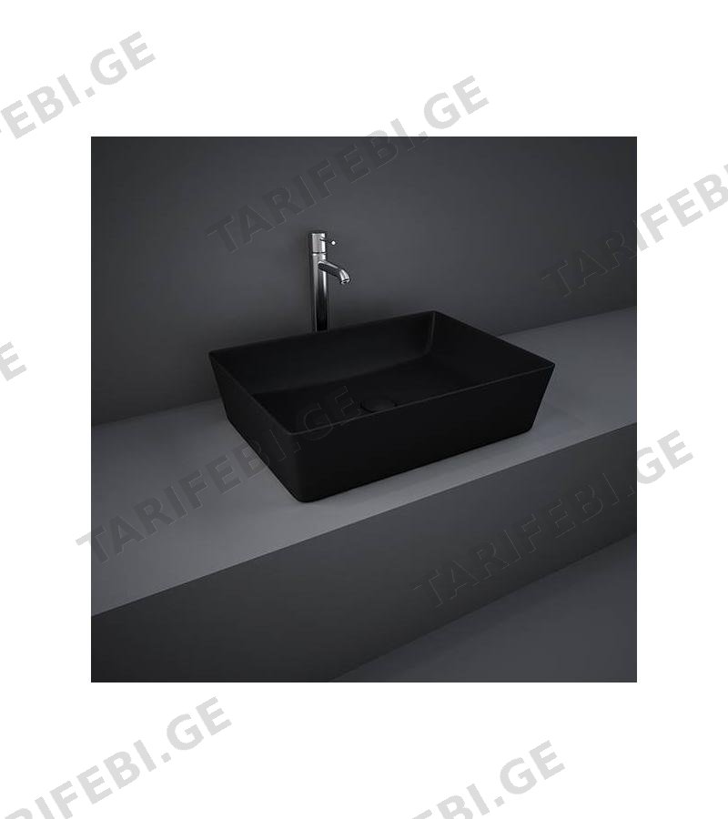 ხელსაბანი დასადგამი RAK-FEELING 50 სმ MATT BLACK FEECT5000504A RAK CERAMICS