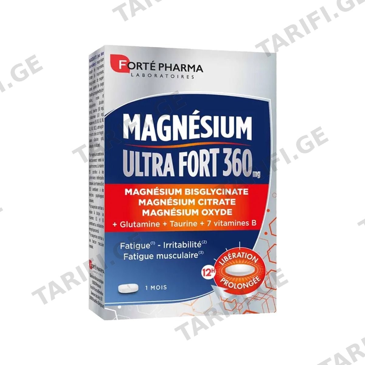 მაგნიუმი ულტრა 30ტაბლეტი ფორტე ფარმა - Forte Pharma