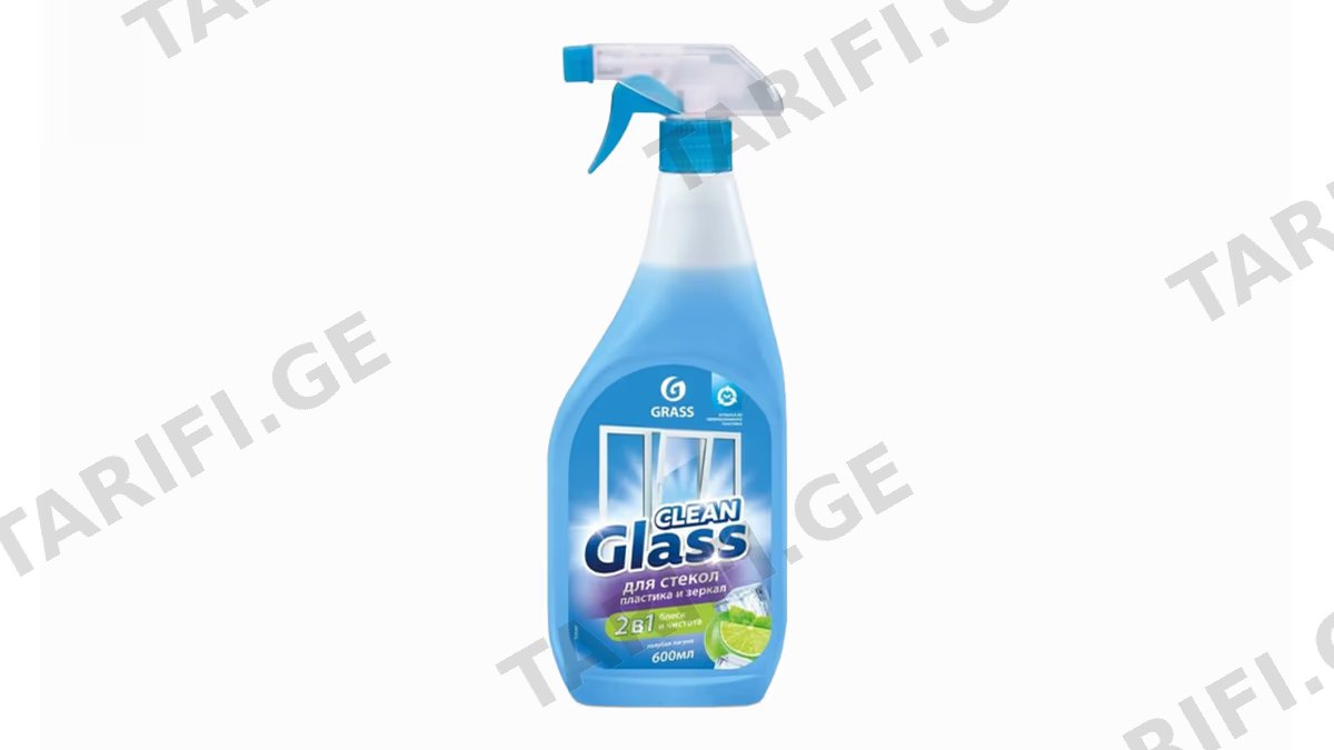 მინის საწმენდი საშუალება/ Clean Glass/ ცისფერი ლაგუნა 600მლ