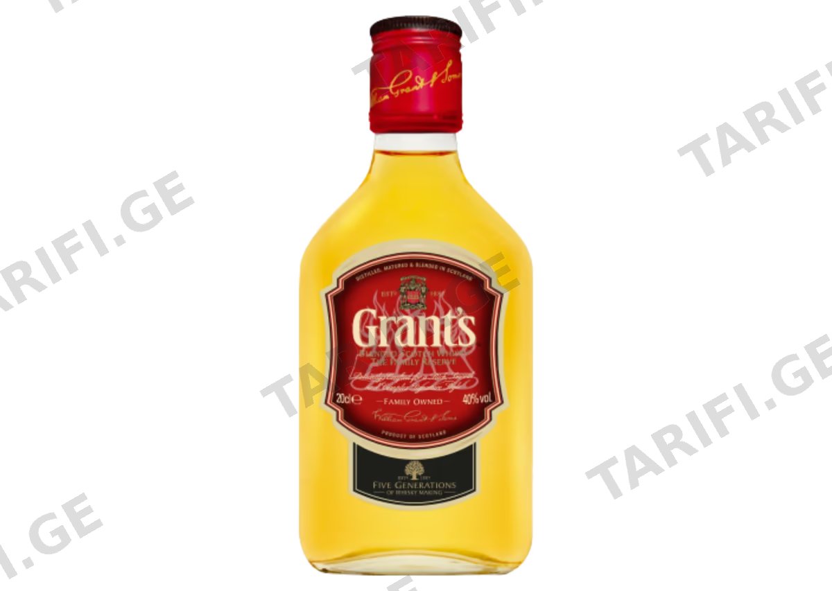 შოტლანდიური ვისკი Grant's - 0.2L