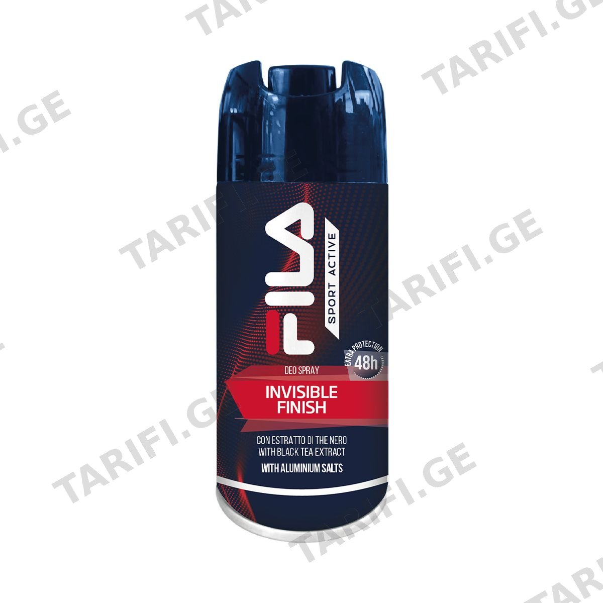 დეოდორანტი სპრეი INVISIBLE 150 მლ 0714 ფილა - Fila