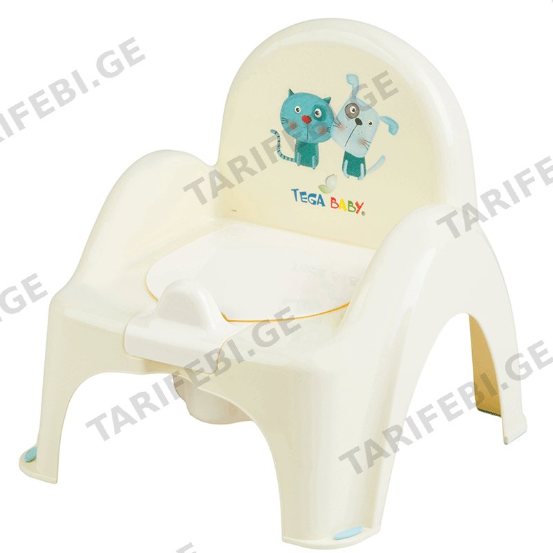 ბავშვის პლასტმასის ქოთანი TEGA BABY (ყვითელი)