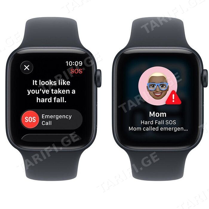 Apple Watch SE 3 GPS 44mm Midnight Aluminium Case with Midnight Sport Band - S/M