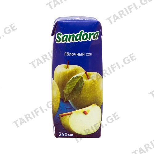 წვენი ვაშლი / სანდორა / 0,25ლ