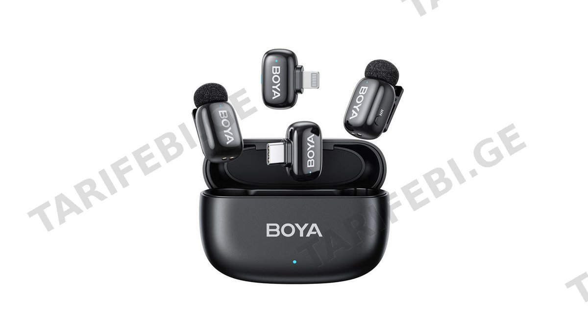 BOYA Mini 2-01 Ultracompact 2.4GHz Wireless Microphone System Combo