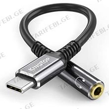 KINGDA KDUSBSTE4001 Type-C to 3.5 Audio Type-C გადამყვანი