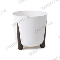 ყვავილის ქოთანი თეთრი Lamela FRIDA 340 round planter