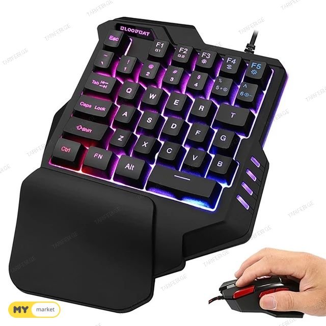 სათამაშო  one hand Mini Keyboard SHIPADOO F6
