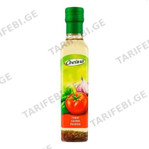 Refined rapeseed oil with tomatoes, garlic and basil /Oleina/ 250 g