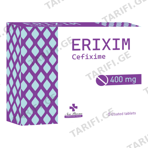 ერიქსიმი ტაბლეტი 400მგ #5 0 ERIXIM tab 400mg #5