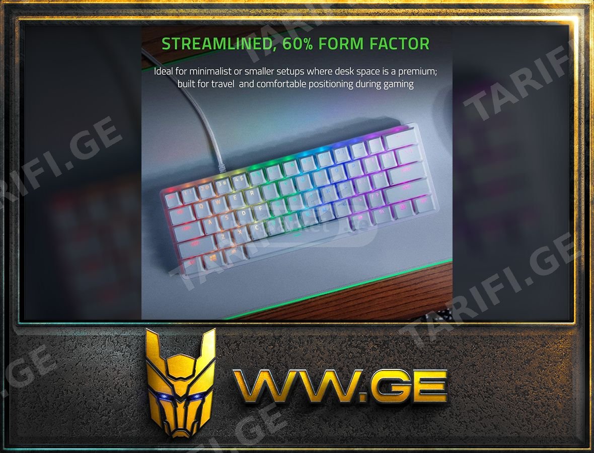 ✅ახალი✅Razer Huntsman Mini 60% Gaming Keyboard✅