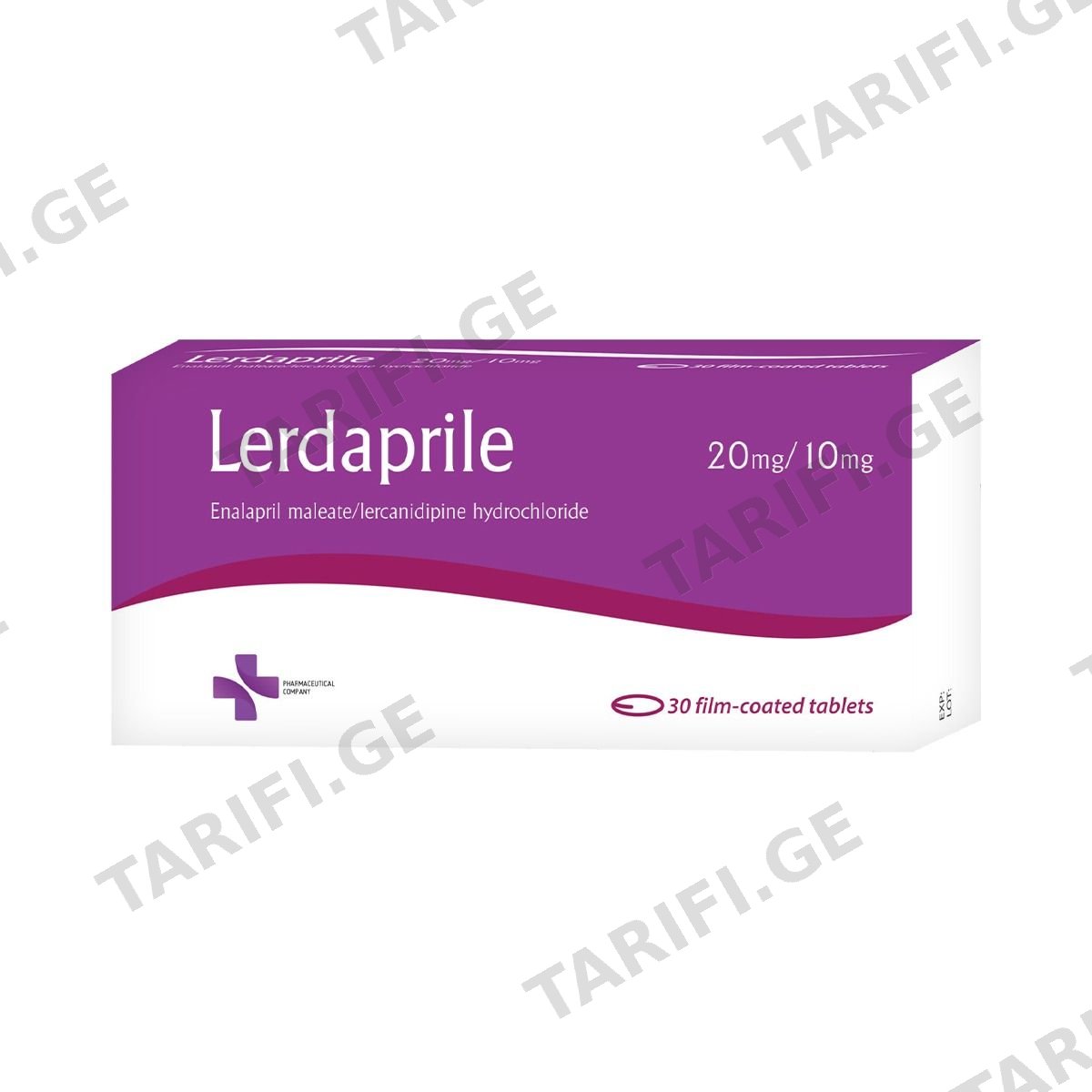 ლერდაპრილი - Lerdaprile 20მგ/10მგ 30 ტაბლეტი
