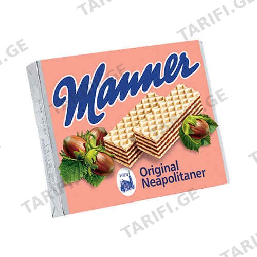 ვაფლი თხილით /Manner/ 75გრ