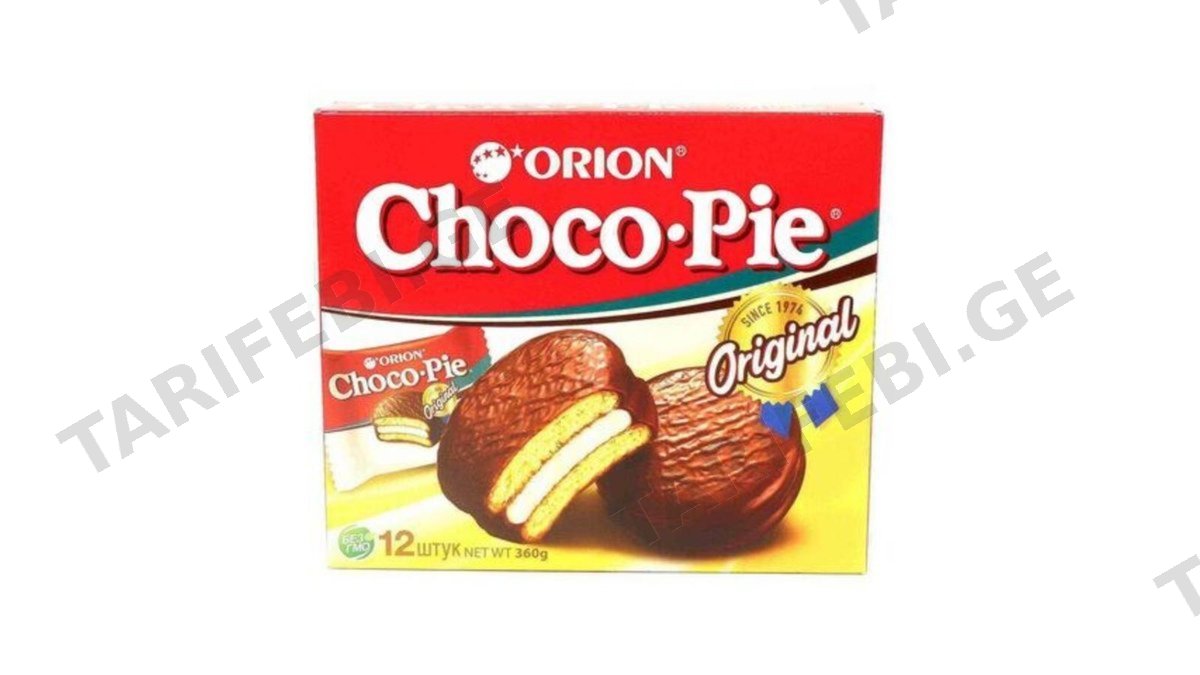 Choco Pie შოკოლადის ბისკვიტი 30გრ 12ც