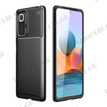 კარბონის ქეისი Xiaomi Redmi Note 10 Pro Focus Carbon Case - შავი