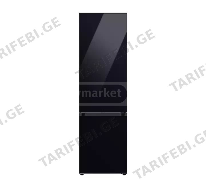 ორკამერიანი მაცივარი-Samsung RB38A7B6222/WT BLACK GLASS